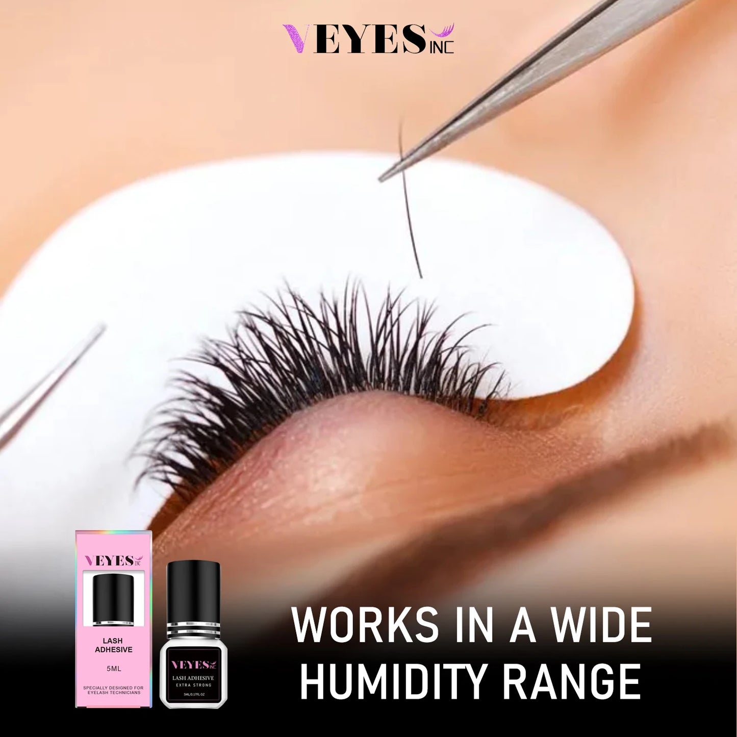 Sensitive 5ml -  1 Second Fast Drying Strong Lash Adhesive from the PenelopeRaine StatementLashes Collection