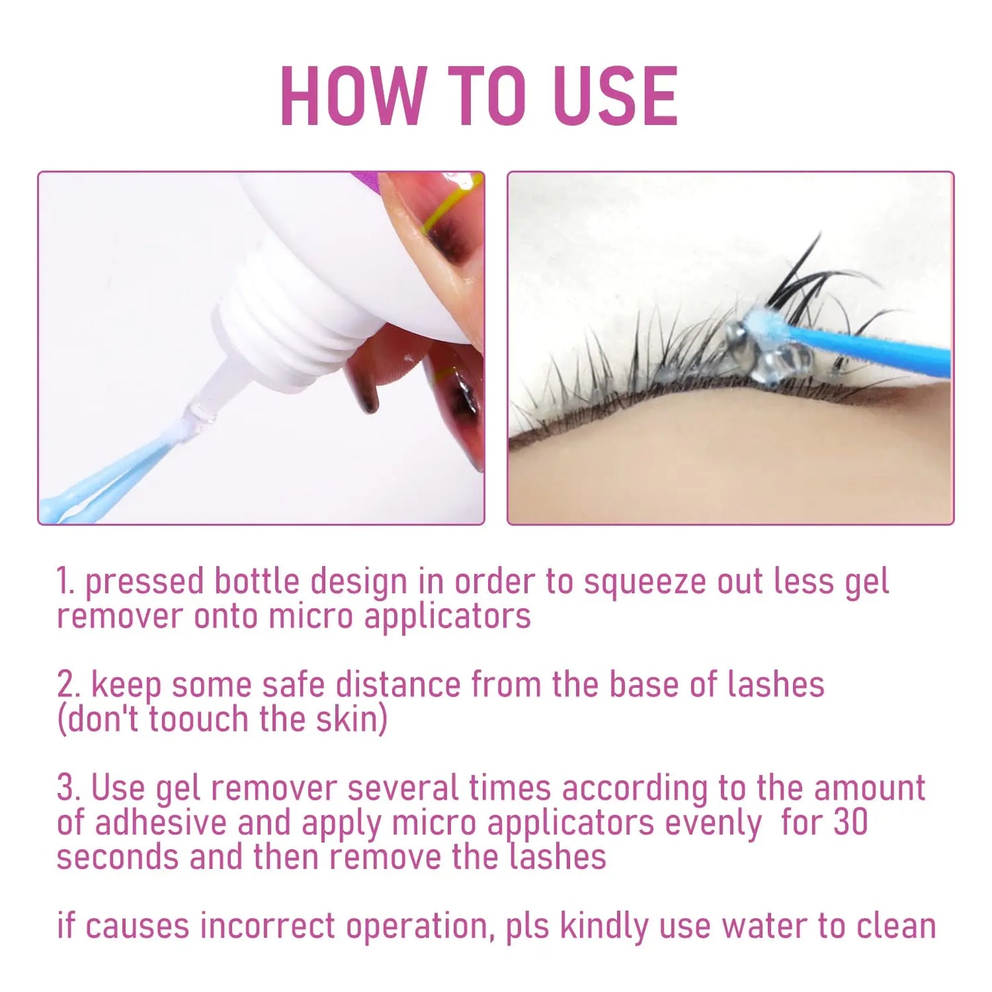 15ml Gel Lash Remover for Eyelash Extension from PenelopeRaine StatementLashes Collection