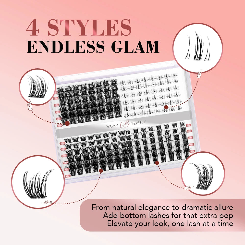 "ALL-IN-ONE" DIY Cluster Lashes Kit from PenelopeRaine StatementLashes Collection